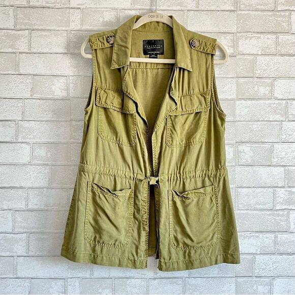 🤎 sanctuary 🤎 by Anthropologie utility military style green vest L large - Picture 11 of 11